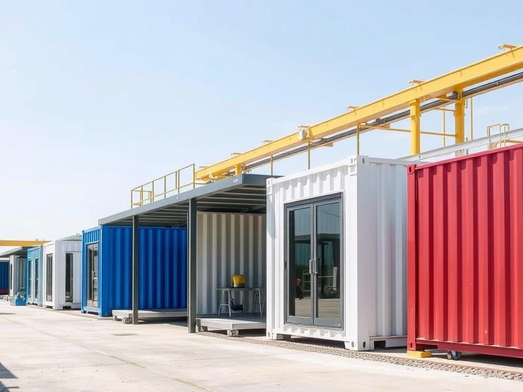 production of prefabricated modular buildings and block containersфото