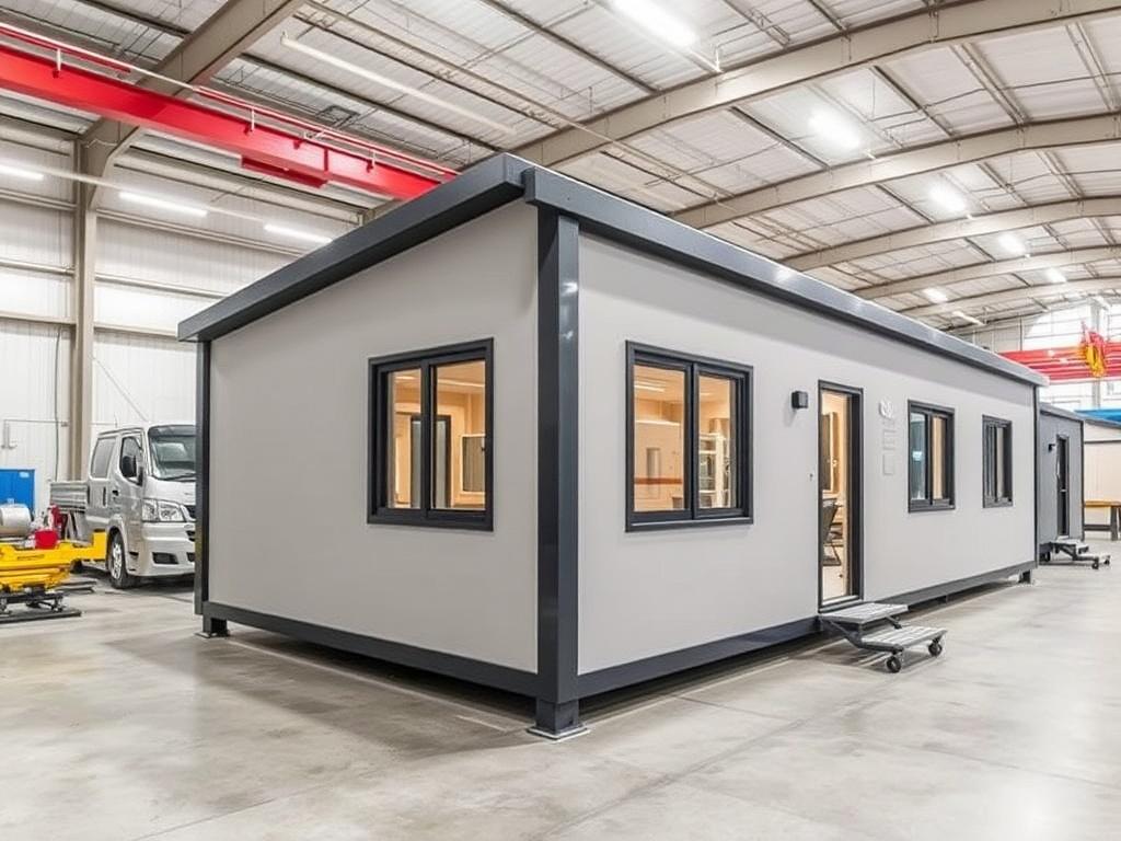 Manufacture of prefabricated modular buildingsфото
