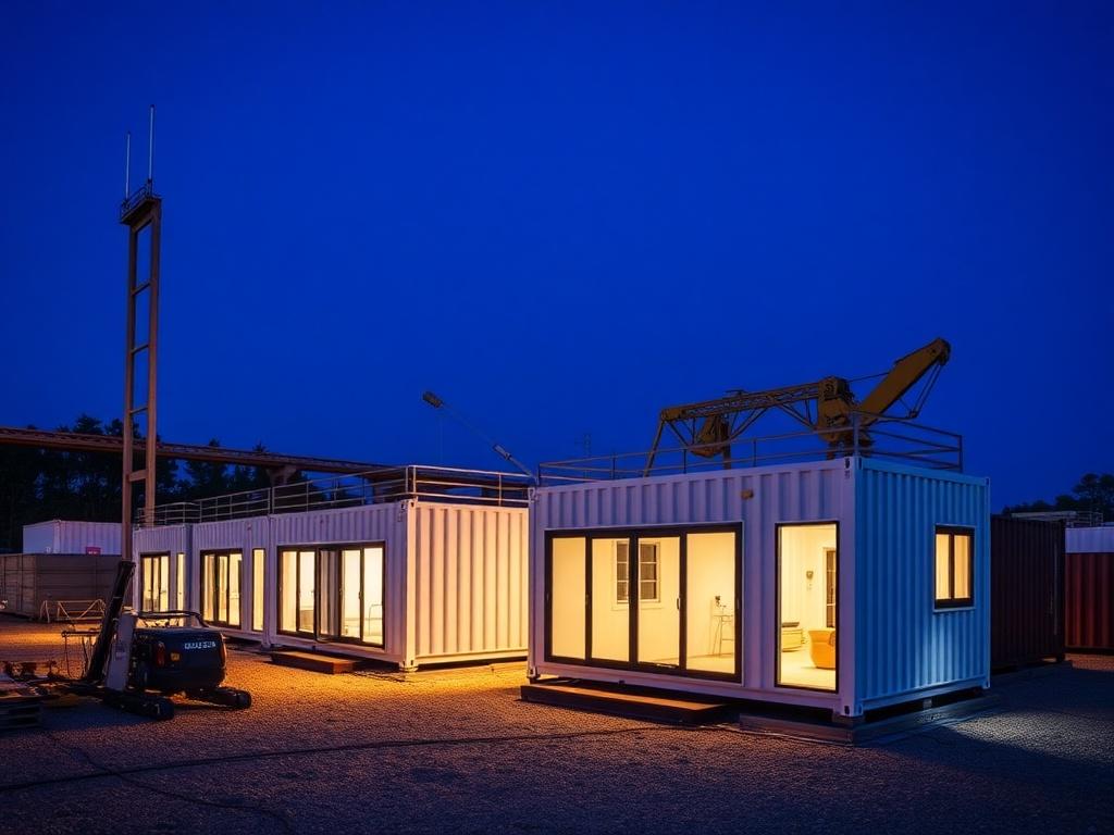 production of prefabricated modular buildings and block containersфото